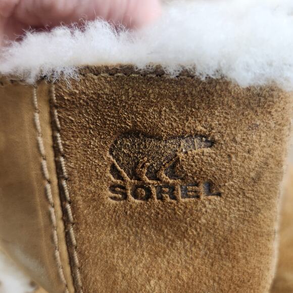 Sorel Women's Joan Of Arctic Wedge II Sherpa Camel Brown Boot Size 9.5 (EU 40.5) - Picture 11 of 13